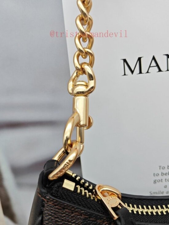 coach Teri Shoulder Bag In Signature Canvas black - Picture 10 of 13